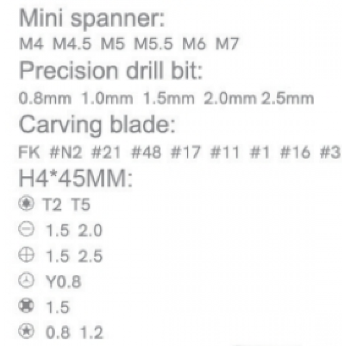 Набор инструментов Jakemy JM-8158
