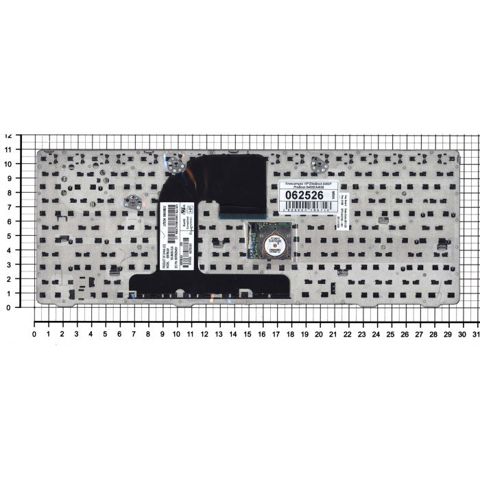 Клавиатура для HP EliteBook 8460P ProBook 6460B 6465B черная c черной рамкой и указателем
