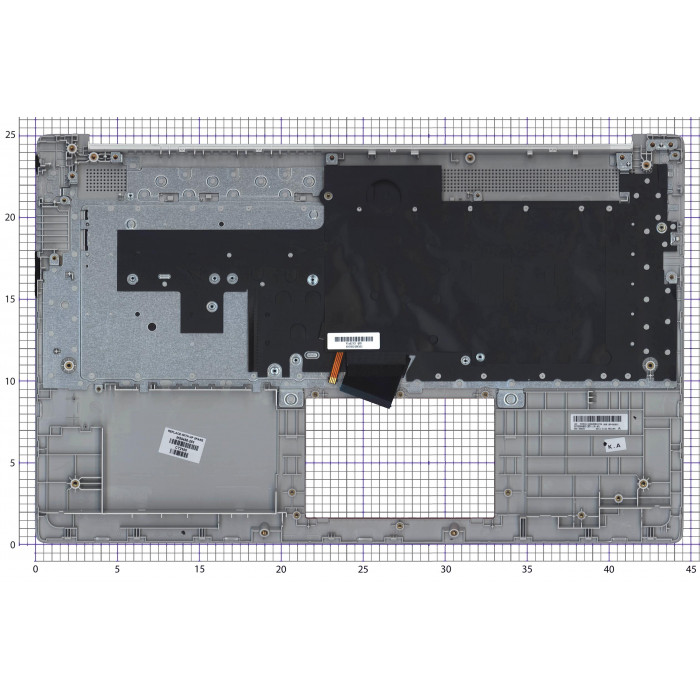 Серый топкейс для HP 17-CN 17-CP