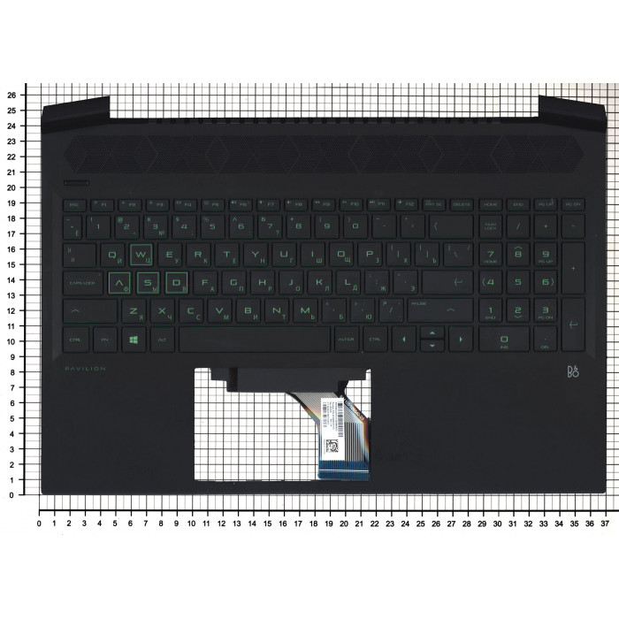 Топ-панель для HP Pavilion Gaming 16-A Черный топкейс