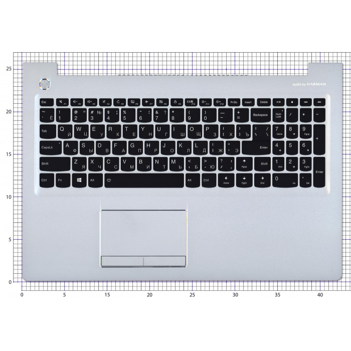 Клавиатура для Lenovo IdeaPad 510-15ISK топкейс