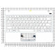 Клавиатура для Asus Vivobook X102 белая топ-панель