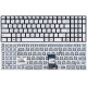 Клавиатура для Asus N541 серебристая