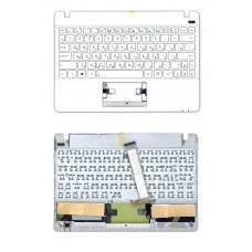 Клавиатура для Asus Vivobook X102 белая топ-панель