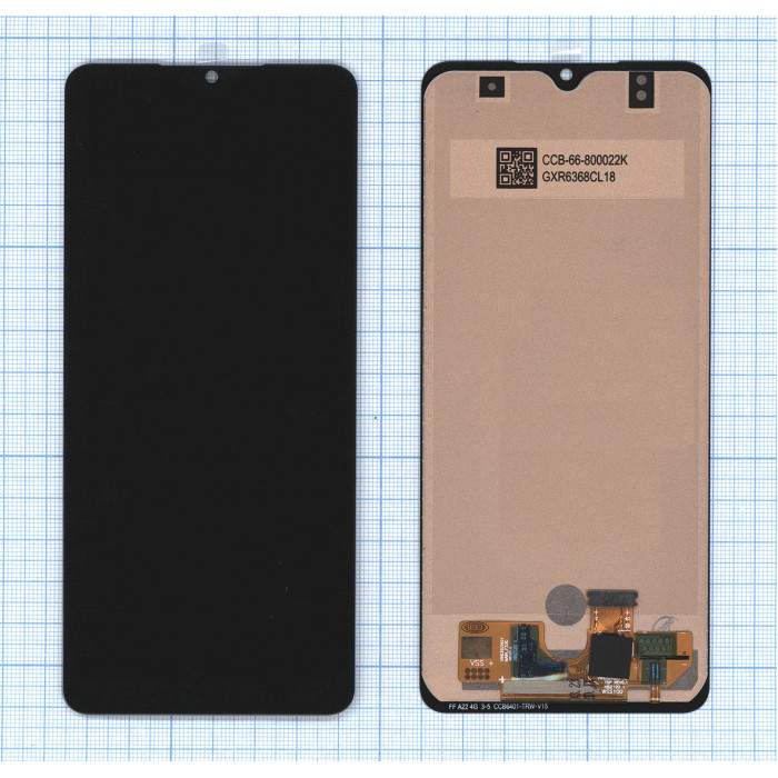 Дисплей для Samsung Galaxy M22 SM-M225F в сборе с тачскрином TFT черный