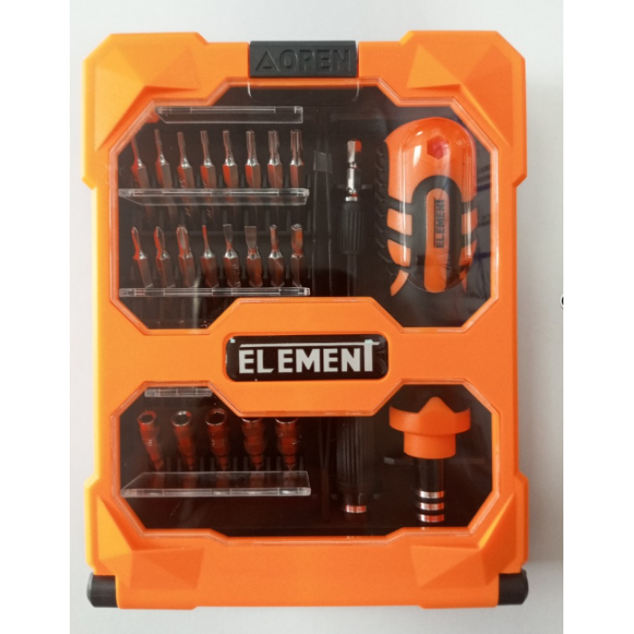 Отвёртка с набором бит ELEMENT 8160