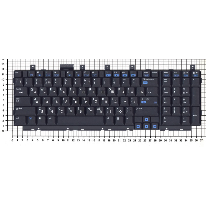 Клавиатура для HP Pavilion DV8000 черная