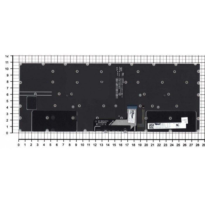 Клавиатура для Lenovo Yoga C930-13IKB серебро