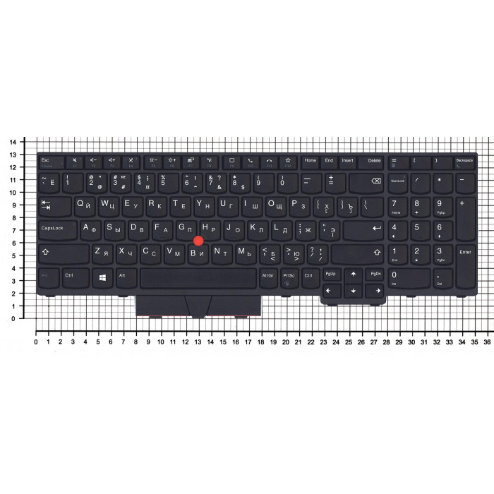 Клавиатура для Lenovo Thinkpad P15 T15g черная