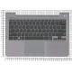Клавиатура для Samsung NP530U3B 530U3B черная топкейс серый