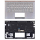 Клавиатура для Asus UX333FA топ-панель серебристая с подсветкой