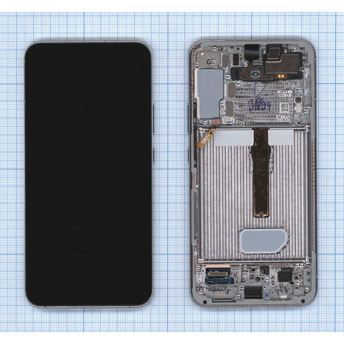 Дисплей для Samsung Galaxy S22 Plus SM-S906B в сборе с тачскрином ServicePack голубой (GH82-27500B)