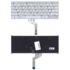 Клавиатура для Acer Swift 3 SF314-42 серебристая с подсветкой