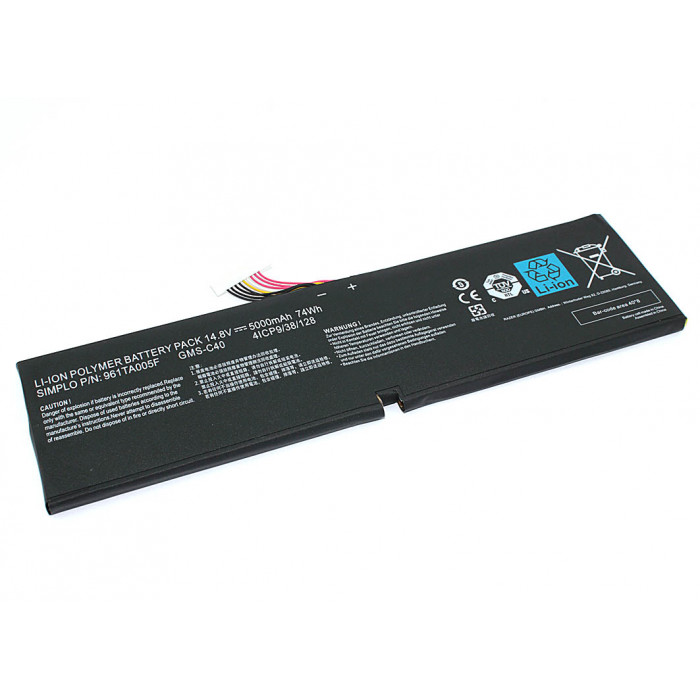 Аккумулятор для Razer Blade Pro 17 (GMS-C40) 14.8V 5000mAh/74Wh