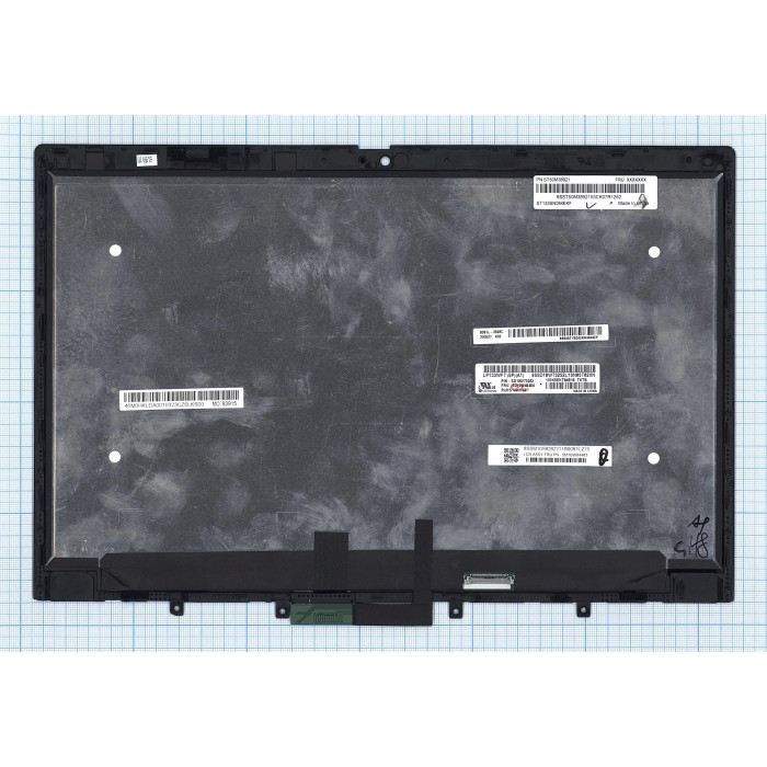 Модуль (матрица + тачскрин) для Lenovo ThinkPad L13 Yoga gen 1/2 черный с рамкой