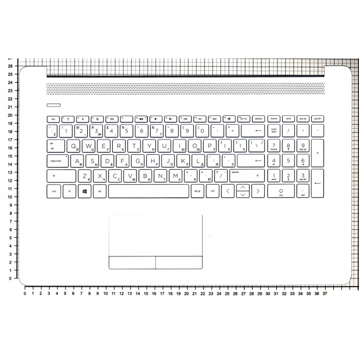 топкейс белый для HP 17-BY 17-CA