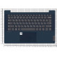 Клавиатура для Lenovo Ideapad 5-14ARE05 синий топкейс