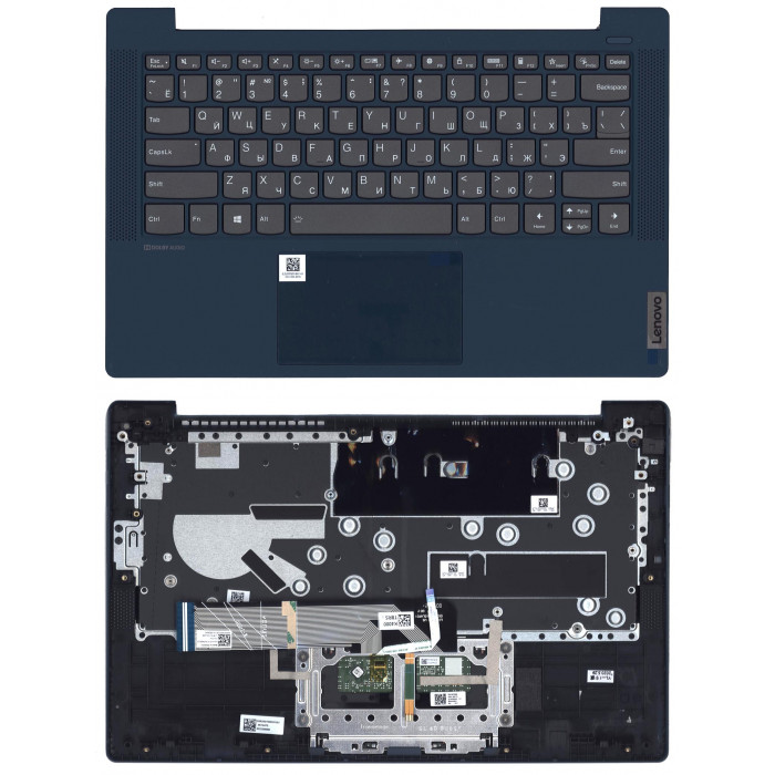 Клавиатура для Lenovo Ideapad 5-14ARE05 синий топкейс