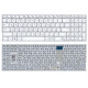 Клавиатура для Asus X756 белая без рамки (горизонтальный Enter)