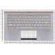 Клавиатура для Asus UX333FA топ-панель серебристая с подсветкой