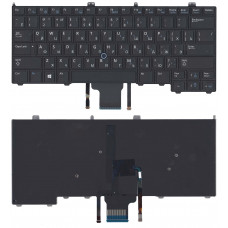 Клавиатура для Dell Latitude E7440 E7420 черная с подсветкой и указателем