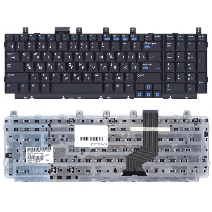 Клавиатура для HP Pavilion DV8000 черная