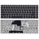 Клавиатура для HP EliteBook 8460P ProBook 6460B 6465B черная c черной рамкой и указателем