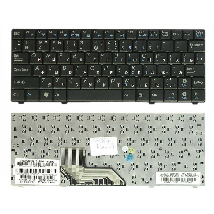Клавиатура для Asus T91MT черная