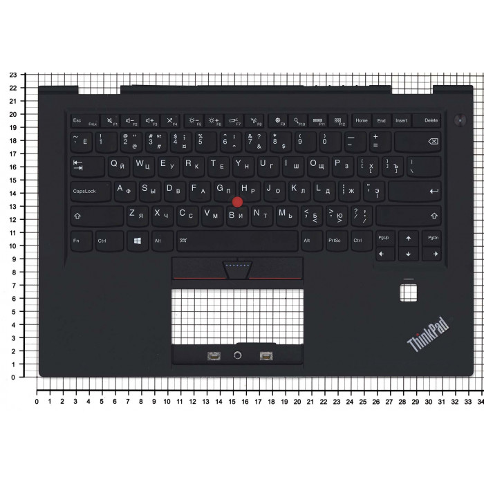 Клавиатура для Lenovo ThinkPad X1 Carbon Gen 4 топкейс
