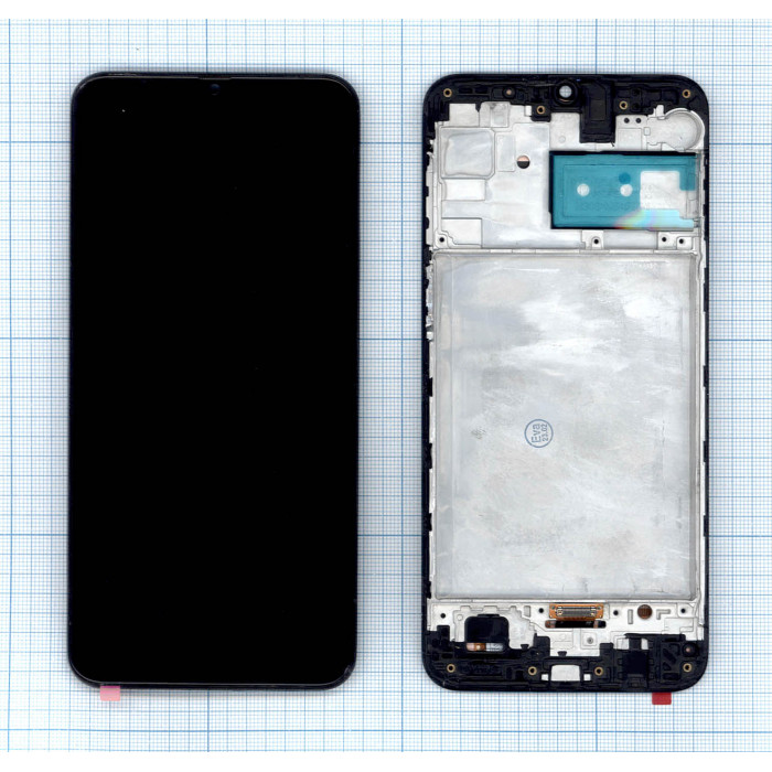 Дисплей для Samsung Galaxy M21 SM-M215 OLED черный с рамкой