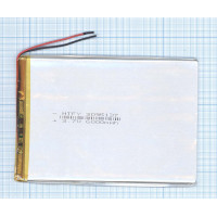 Аккумулятор Li-Pol (батарея) 3*95*137мм 2pin 3.7V / 6000mAh