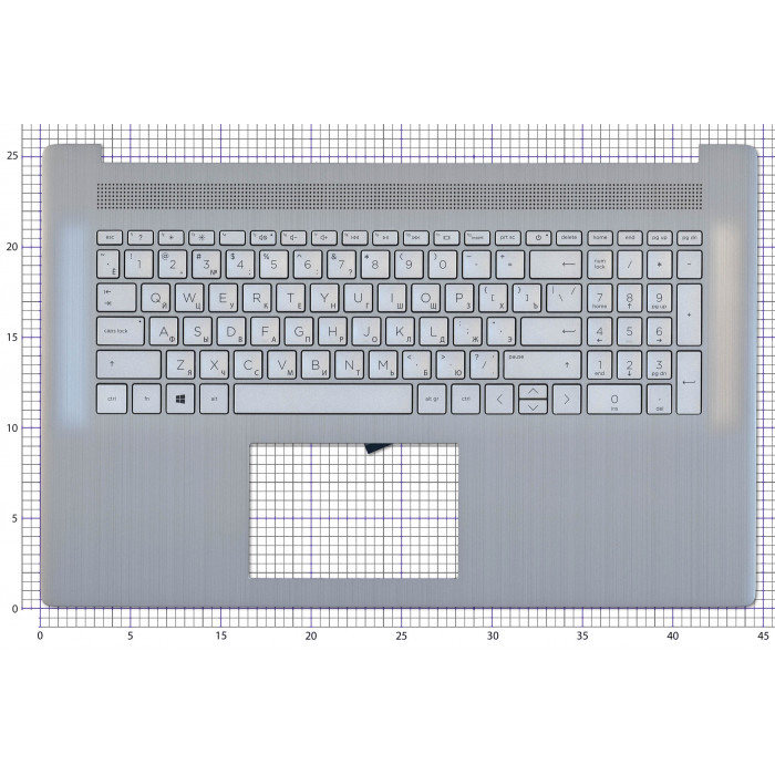 Клавиатура для HP 17-CN 17-CP топкейс Серый