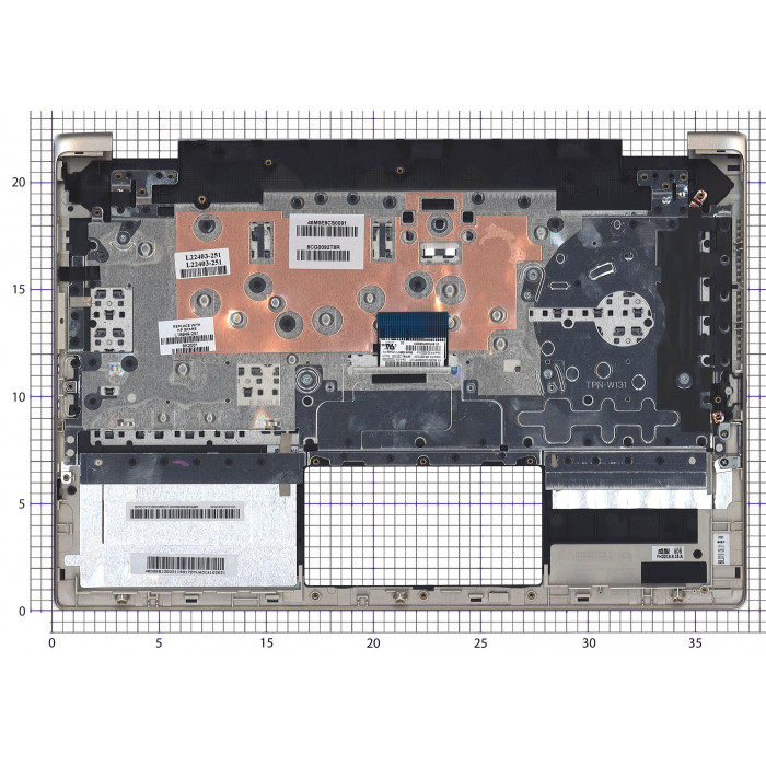 Клавиатура для HP Pavilion x360 14-CD 14-DD топкейс золото