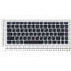 Клавиатура для Lenovo IdeaPad U310 черная с серой рамкой