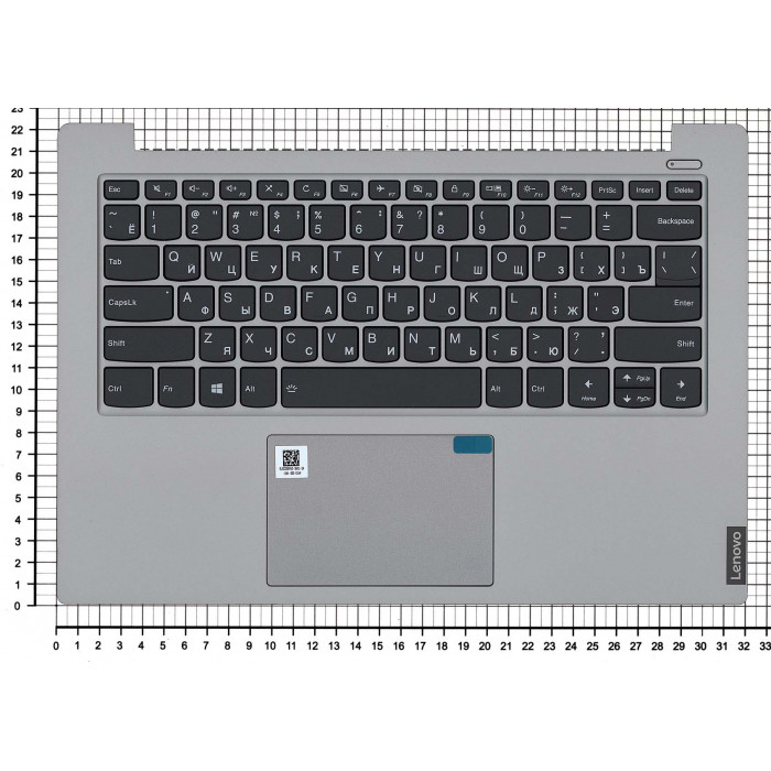 Клавиатура для Lenovo IdeaPad S340-14 топкейс silver
