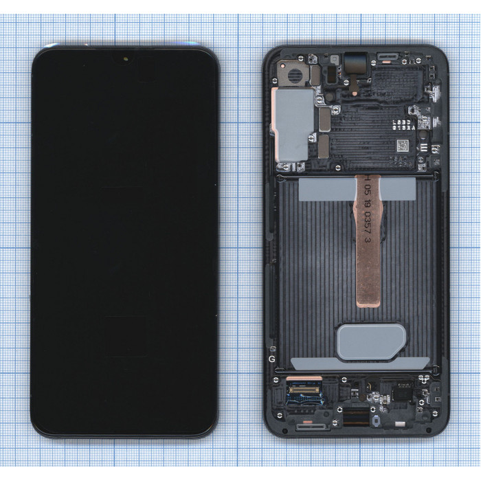 Дисплей для Samsung Galaxy S22 Plus SM-S906B в сборе с тачскрином ServicePack зеленый (GH82-27500C)