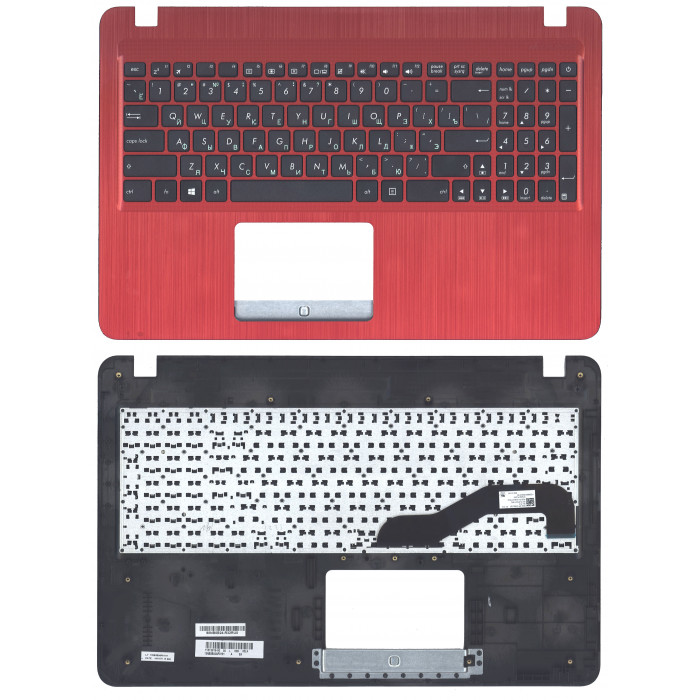 Клавиатура для ноутбука Asus X540SC топкейс красный