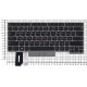 Клавиатура для Lenovo ThinkPad E480 E485 черная с серебристой рамкой