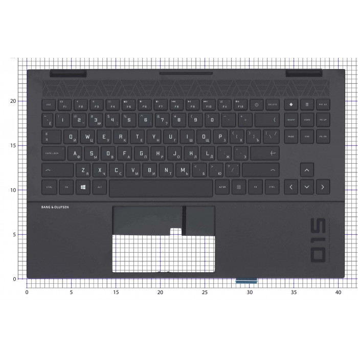 Клавиатура для HP Omen 15-EK 15-EN топкейс RGB