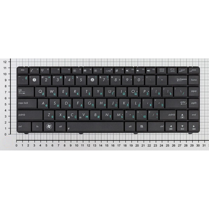 Клавиатура для Asus N43 N43J N43JF N43JM N43JQ B43 B43E черная