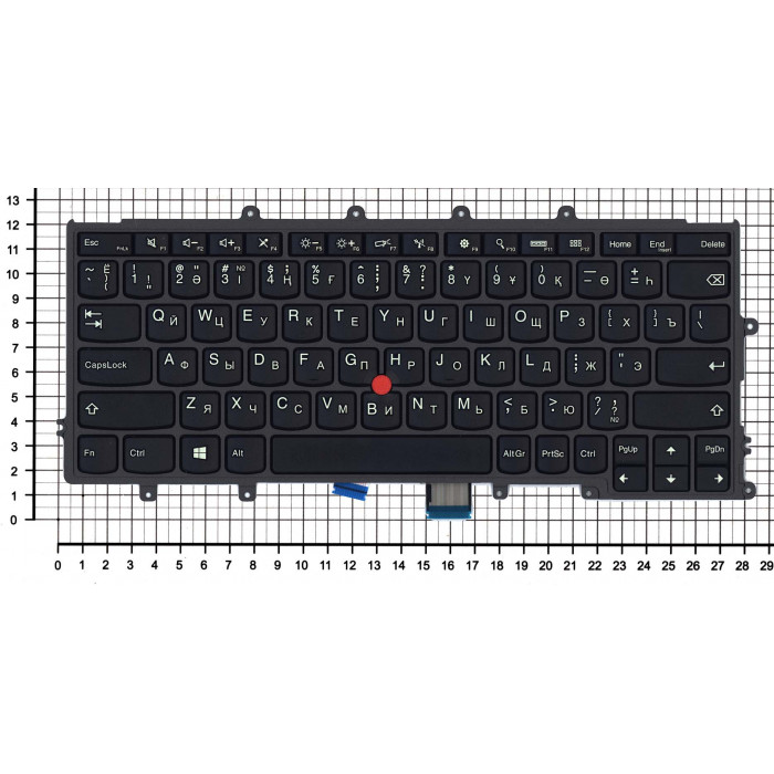 Клавиатура для Lenovo X240i X250 X260 X270 черная без подсветки