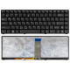 Клавиатура для Asus UL20 Eee PC 1201 черная с рамкой с подсветкой