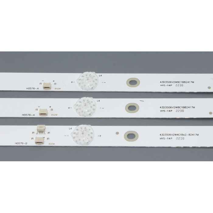 Светодиодная подсветка TV 43" E43DU1000 (комплект 3шт)