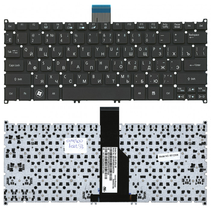 Клавиатура для Acer Aspire S3 Aspire One 725 756 AO725 AO756 черная