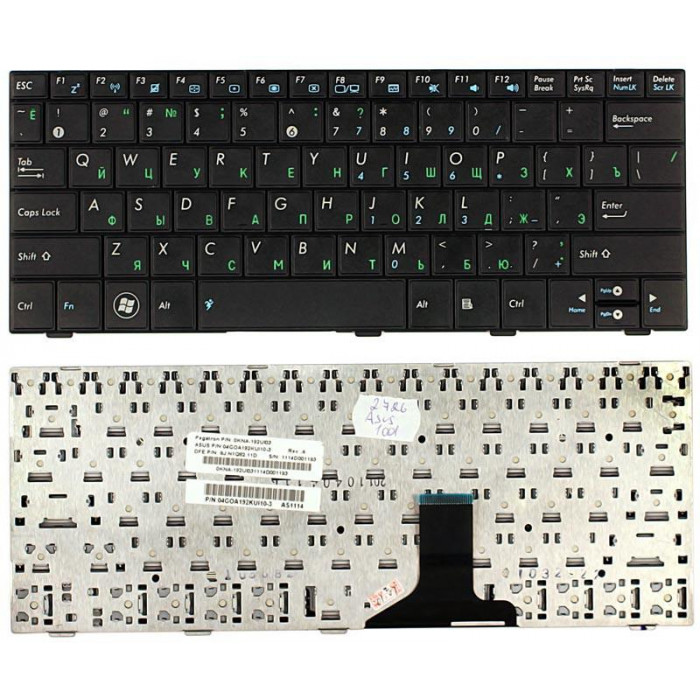 Клавиатура для Asus Eee PC 1005HA 1008HA 1001HA 1001px черная