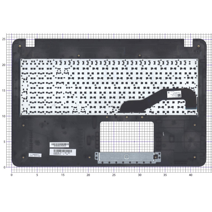 Клавиатура для ноутбука Asus X540SC топкейс красный