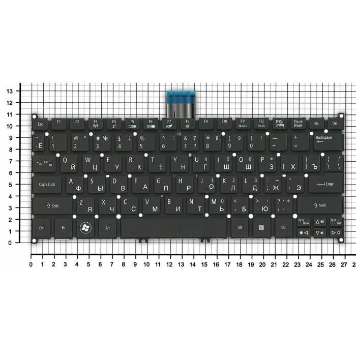 Клавиатура для Acer Aspire S3 Aspire One 725 756 AO725 AO756 черная