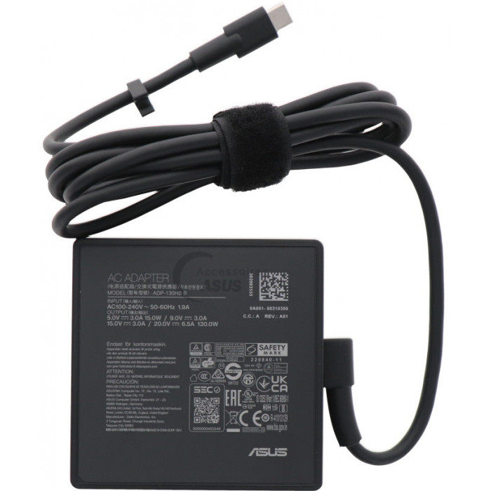 Блок питания для ноутбука Asus 6.5A 130W Type C