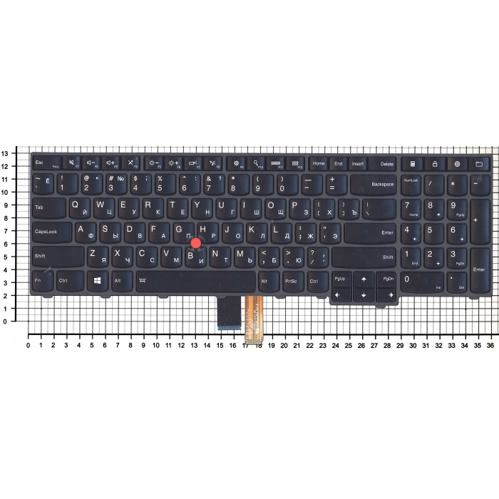 Клавиатура для Lenovo ThinkPad Edge E531 E540 черная с подсветкой