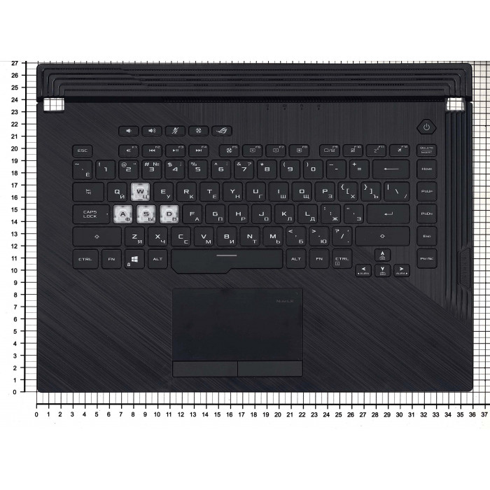 Клавиатура для Asus ROG Strix G531GU с подсветкой RGB топкейс
